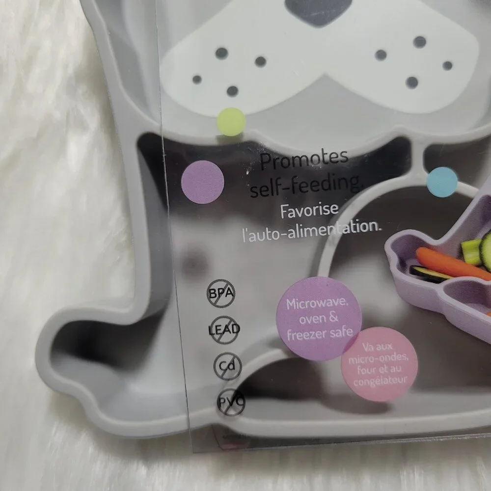 Melli French Bulldog Divided Silicone Suction Plate